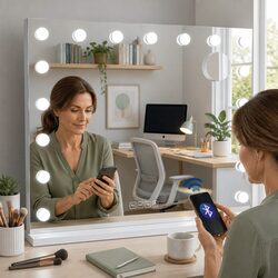 LED Vanity Mirror with Bluetooth for Stylish Spaces