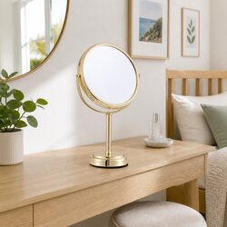Stylish Gold Vanity Mirror 20x20cm for Elegant Spaces