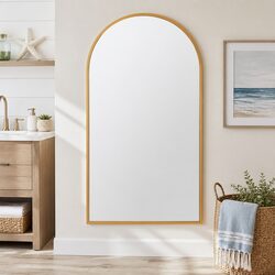 Elevate Your Home Decor with a Gold Arched Wall Mirror