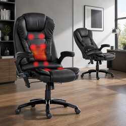 Comfort-Enhancing Massage Office Chair with Heated Seat
