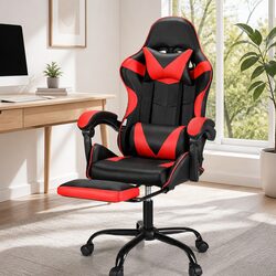 Upgrade Your Workspace with Red Black Massage Gaming Chair