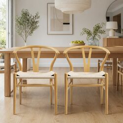 Wooden Wishbone Back Dining Chairs for Your Home