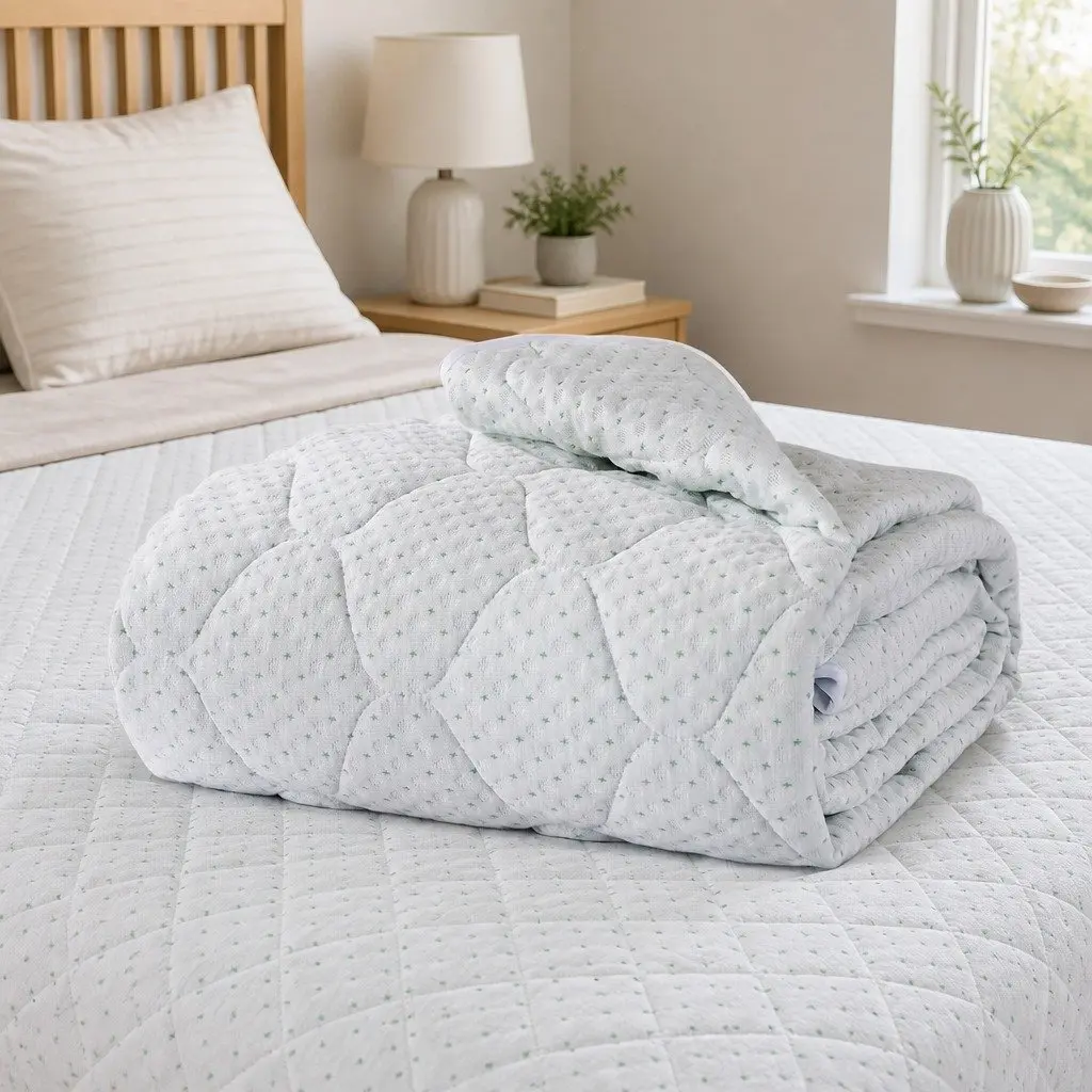 Mattress Protector King Size Bamboo Fibre Quilted Waterproof Fitted