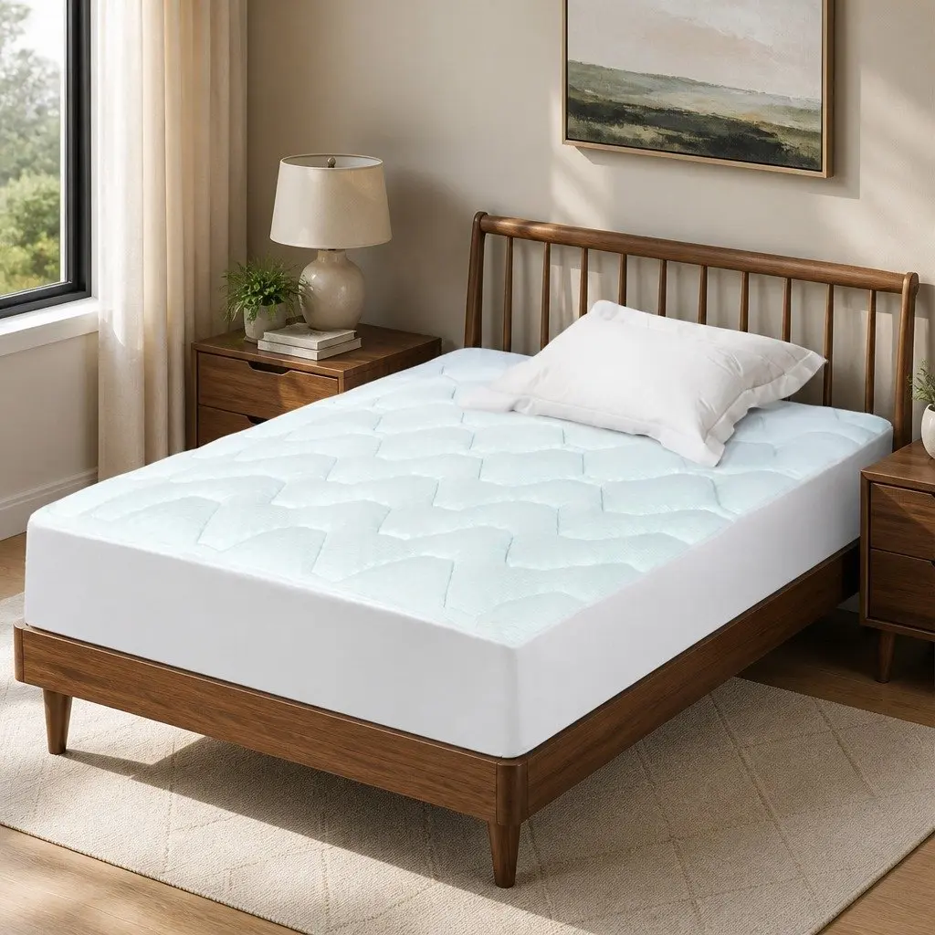 Single Mattress Topper 91cm x 190cm Memory Foam Pillowtop Breathable Bamboo