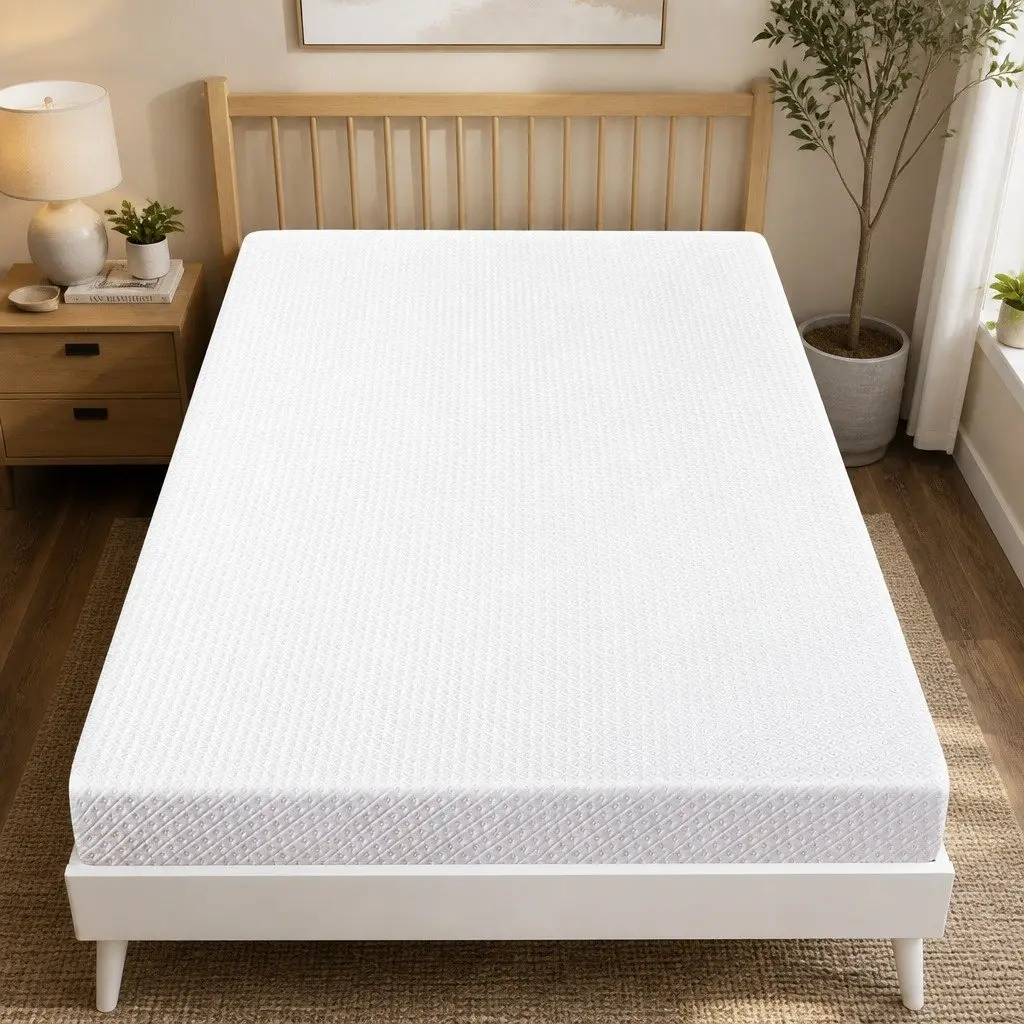 Memory Foam Mattress Topper 10cm Dual-Layer Cooling Gel Bamboo Charcoal
