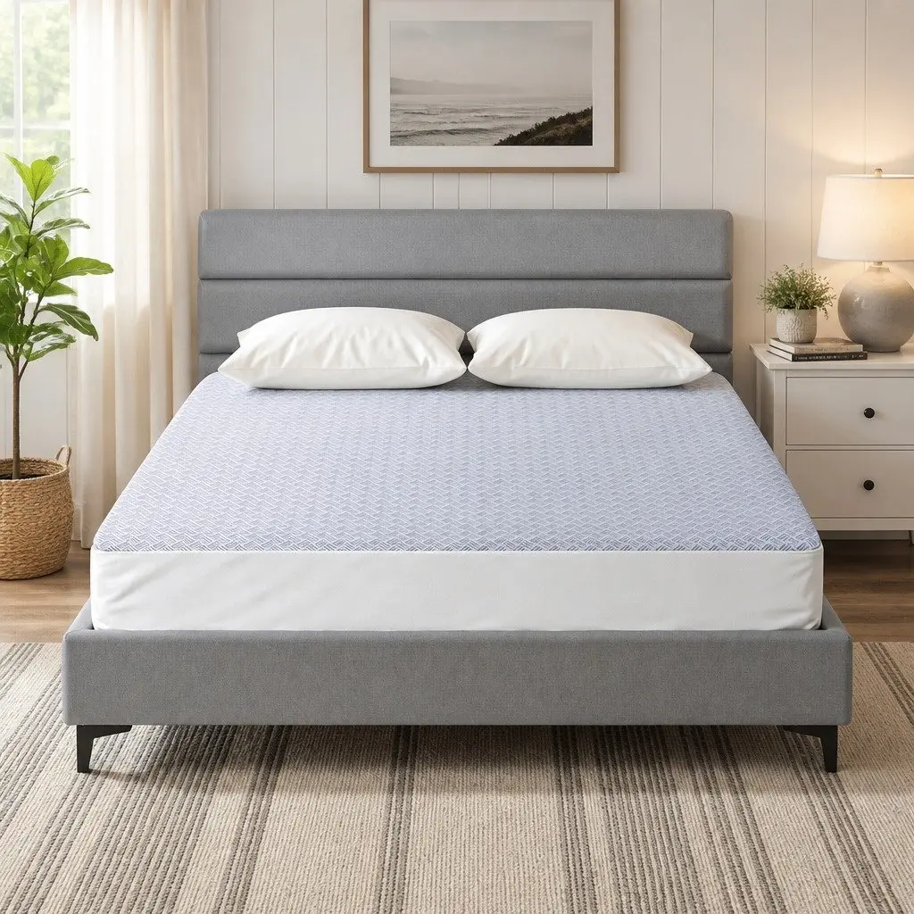 Cooling Mattress Protector King Size Waterproof Deep Pocket Fitted Skirt