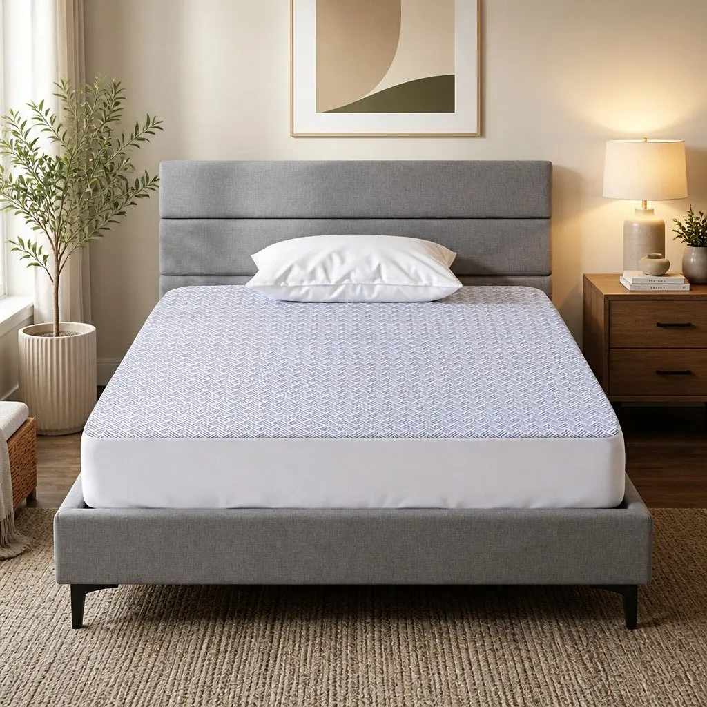 Cooling Mattress Protector King Single Waterproof Deep Pocket Fitted Skirt