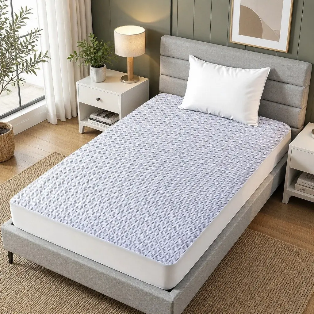 Cooling Mattress Protector King Single Waterproof Deep Pocket Fitted Skirt