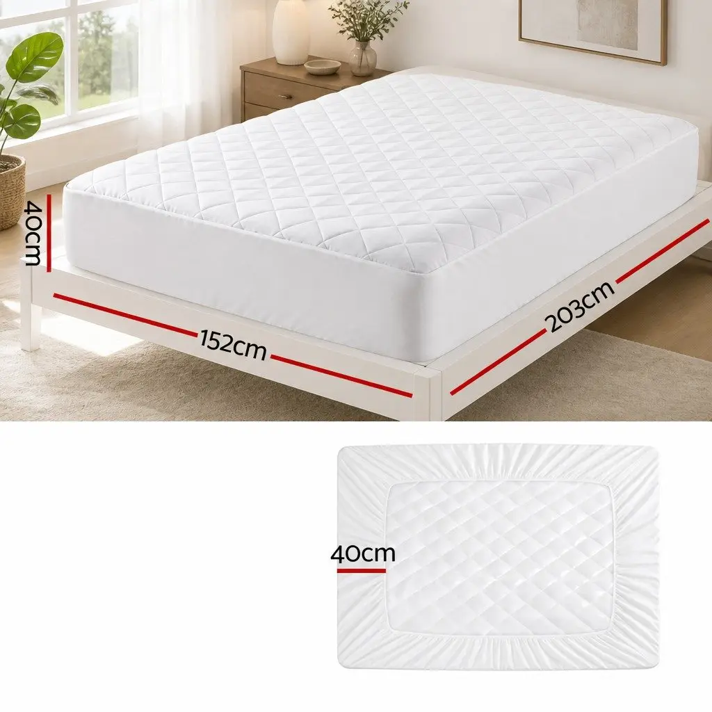 Waterproof Mattress Protector Queen Quilted Fitted Cotton Cover Deep Pocket
