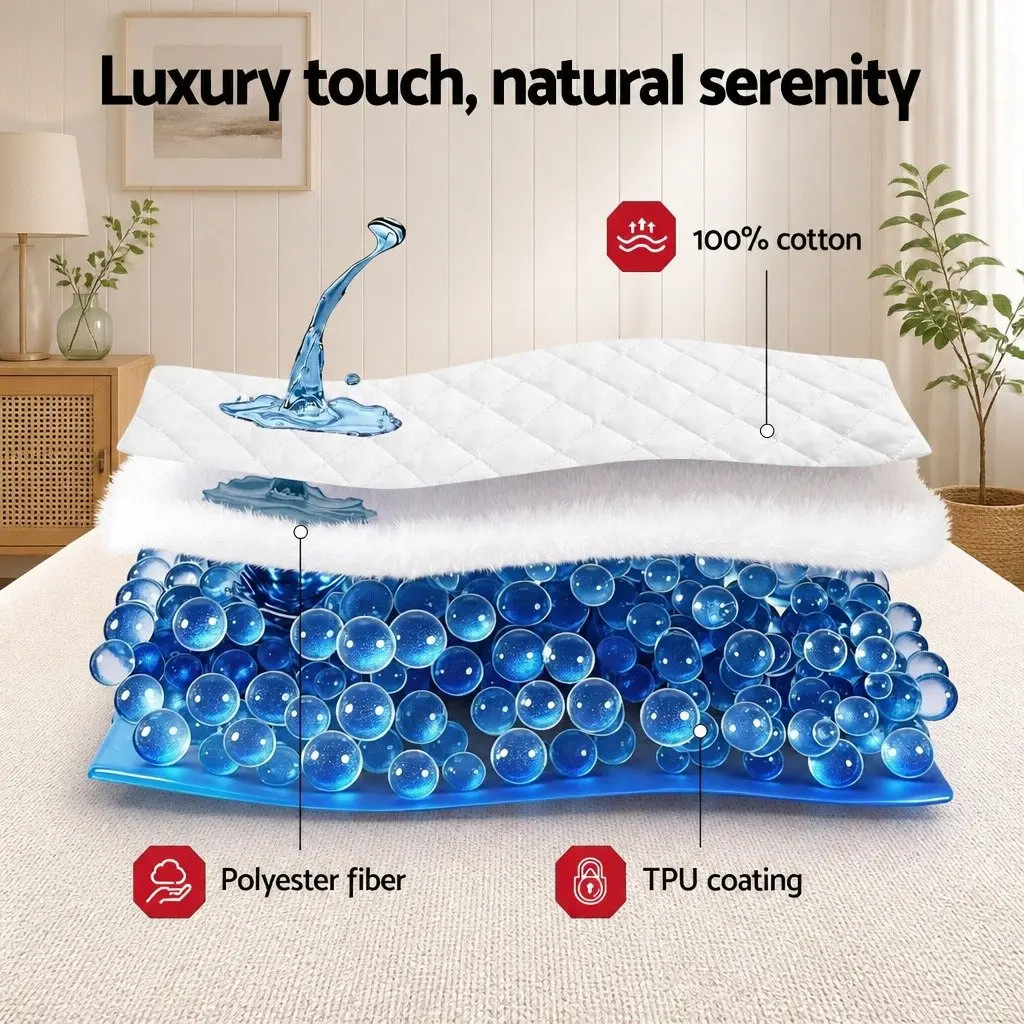 Waterproof Mattress Protector Queen Quilted Fitted Cotton Cover Deep Pocket