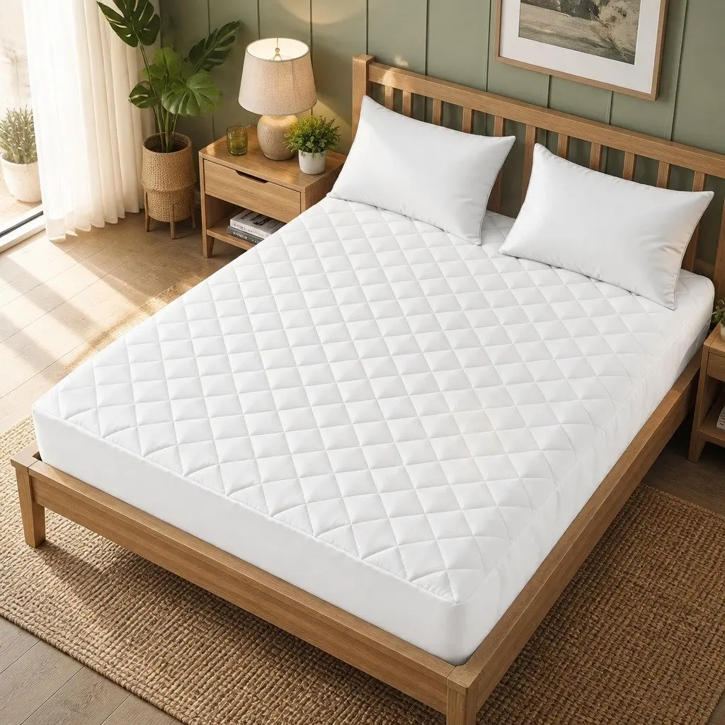 Waterproof Mattress Protector Queen Quilted Fitted Cotton Cover Deep Pocket