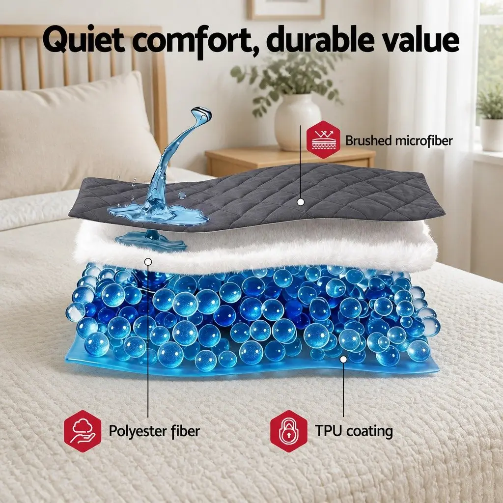 Water-Resistant Mattress Protector King Single Microfiber 360° Elastic Deep Pocket