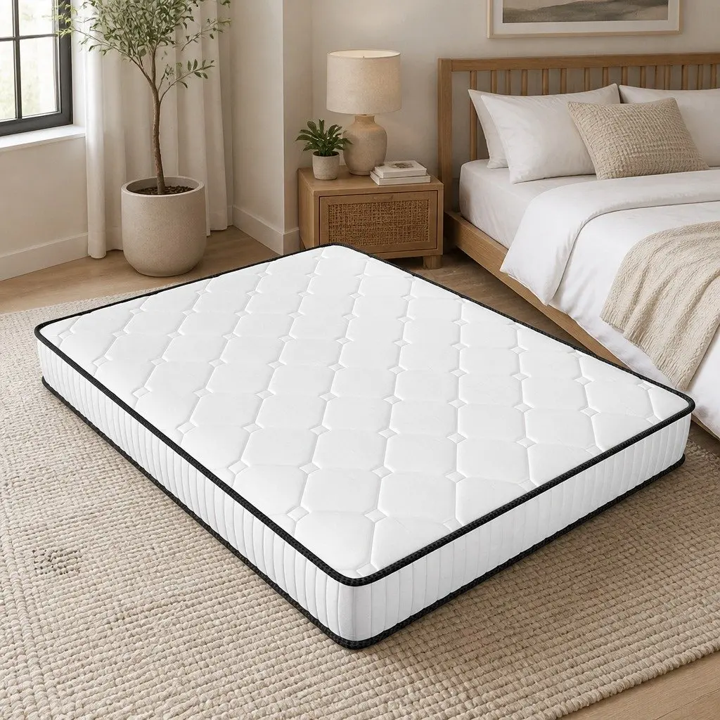 Queen Mattress 203x153cm Pocket Spring Comfort Support Hypoallergenic Dust-Mite Resistant