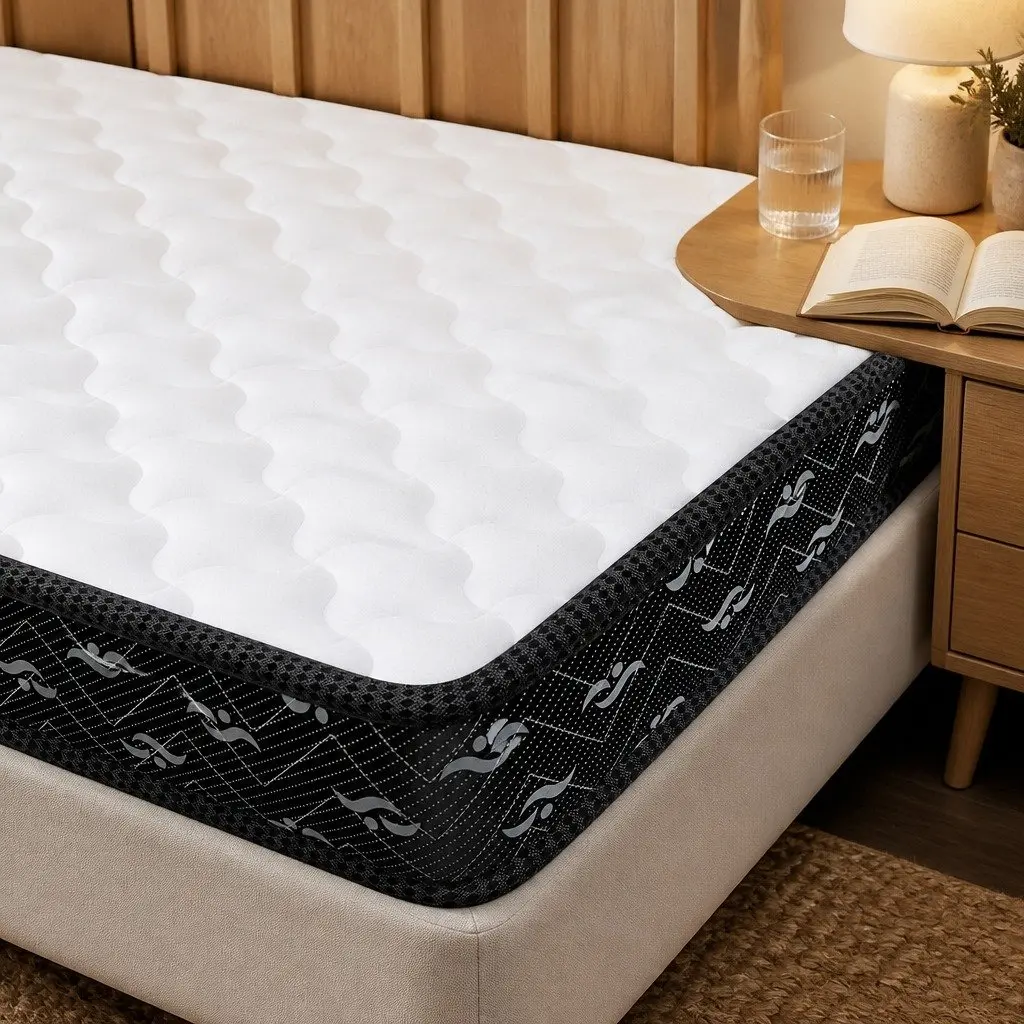 King Single Spring Mattress 16cm Bonnell Core Breathable Support Medium Soft