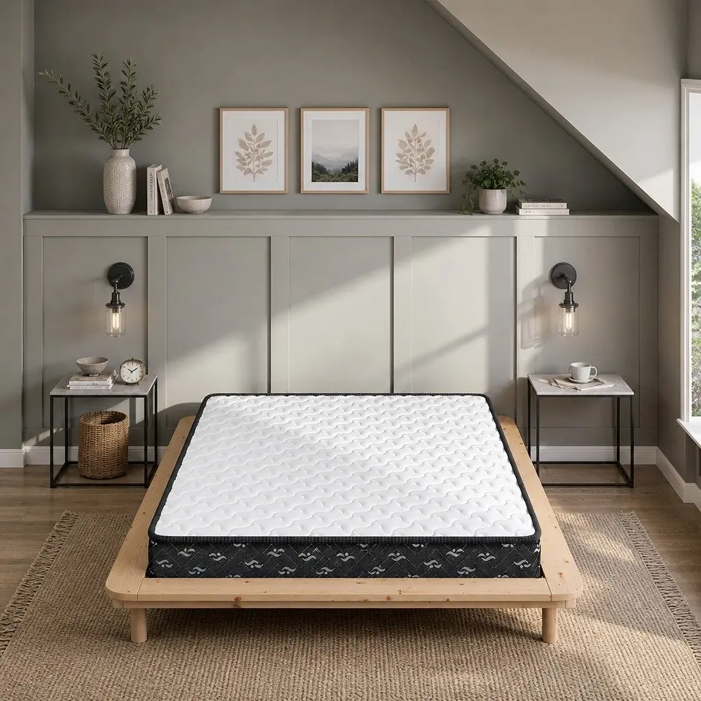 Queen Size Spring Mattress 16cm Thick Bonnell Core Bed Support 203x153cm