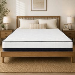 Double Pocket Spring Mattress 5-Zone Medium Firm Foam Support Bed Sleep Comfort