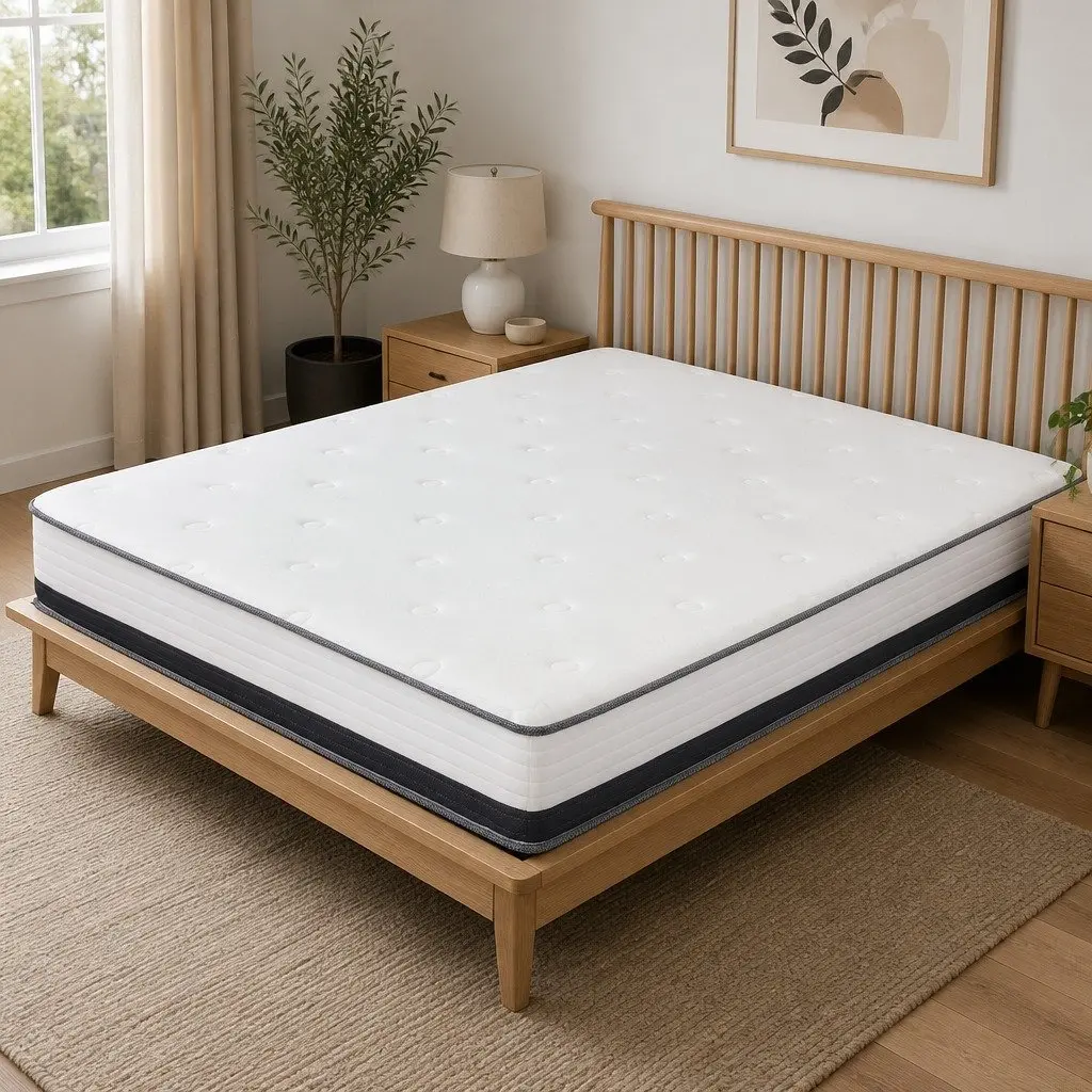 Single Pocket Spring Mattress 21cm Medium Firm HD Foam Sleep Comfort