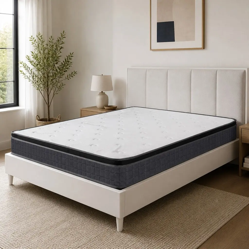 Bonnell Spring Mattress King Single 18cm Medium Firmness Vacuum Packed Comfort Support