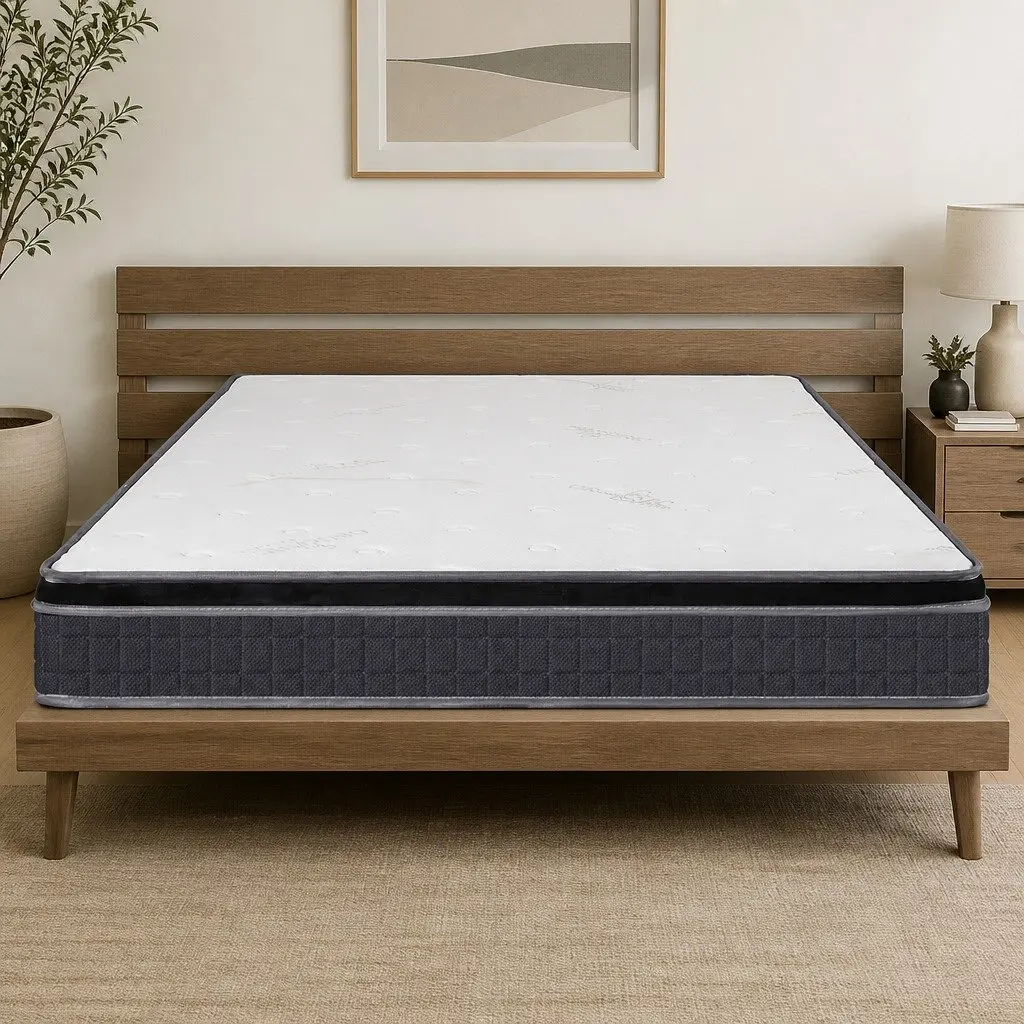 Bonnell Spring Mattress King Single 18cm Medium Firmness Vacuum Packed Comfort Support