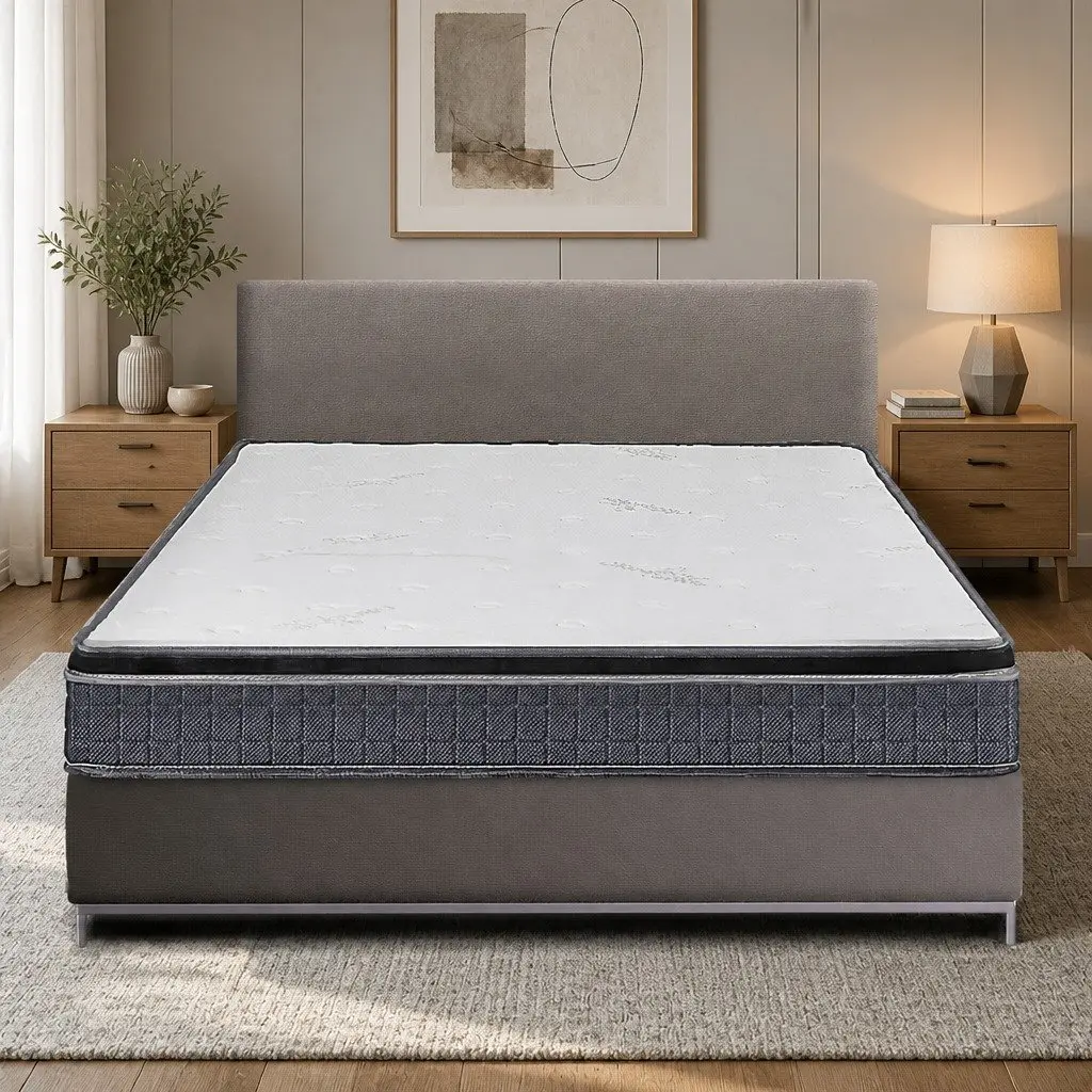 Bonnell Spring Mattress King Single 18cm Medium Firmness Vacuum Packed Comfort Support