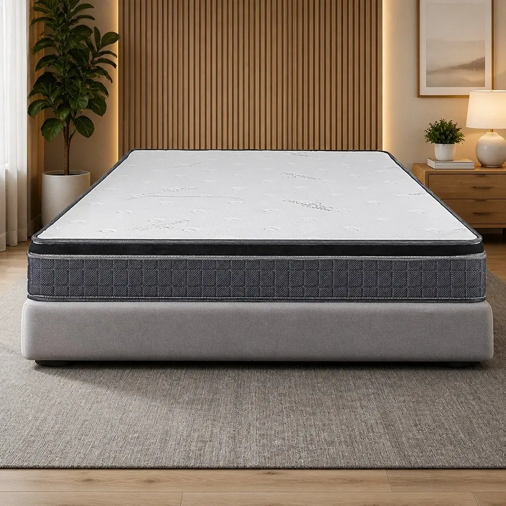 Single Bonnell Spring Mattress Medium Firmness Stitched Handles Reinforced Corners