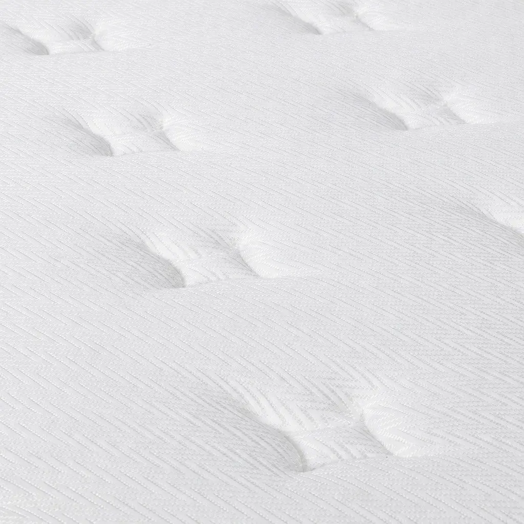 Queen Pocket Spring Mattress 203cm x 153cm Super Firm Support 6-Zone Independent Coil System