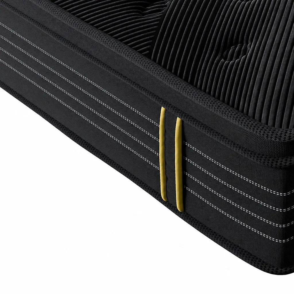 Single Spring Mattress 190cm Bamboo Charcoal Pocket Coil Euro Top Comfort Bed