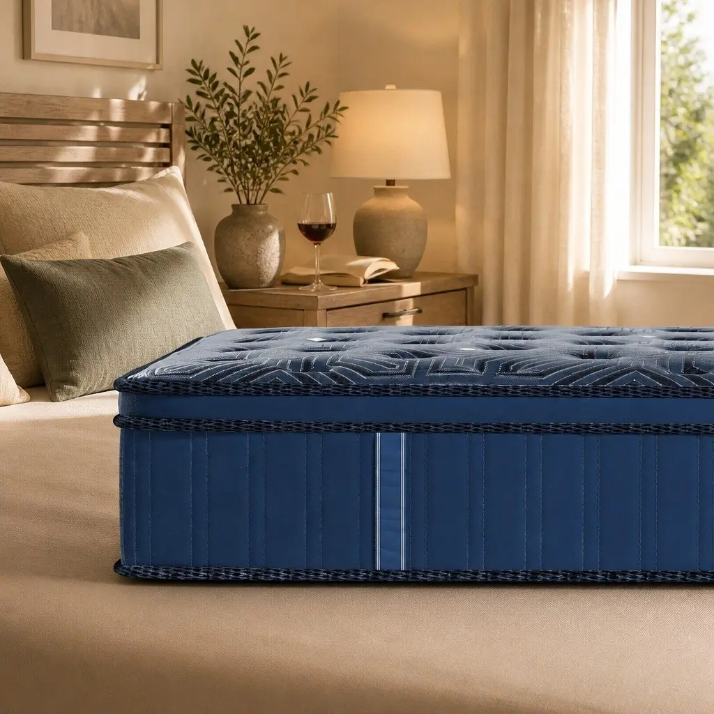 Spring Mattress 30CM King Single Euro Top Pocket Coil Support Comfort