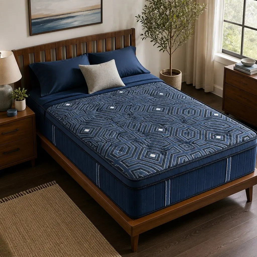 Spring Mattress 30CM King Single Euro Top Pocket Coil Support Comfort