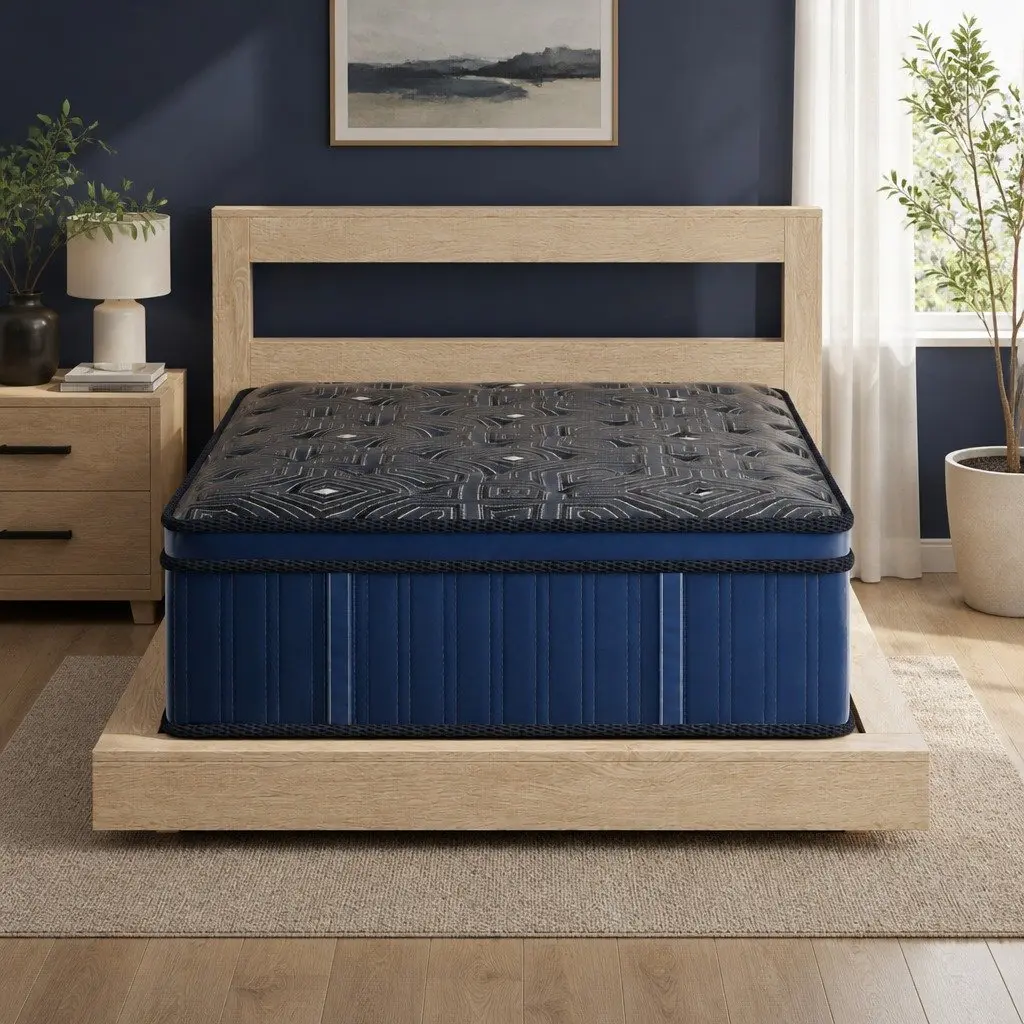 Spring Mattress 30CM King Single Euro Top Pocket Coil Support Comfort