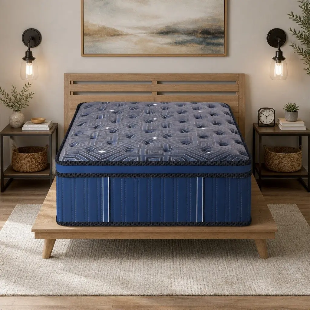 Spring Mattress 30CM King Single Euro Top Pocket Coil Support Comfort