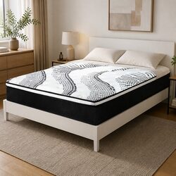 7 Zone Pocket Spring Mattress King Medium Firm Hybrid Foam Support Orthopedic