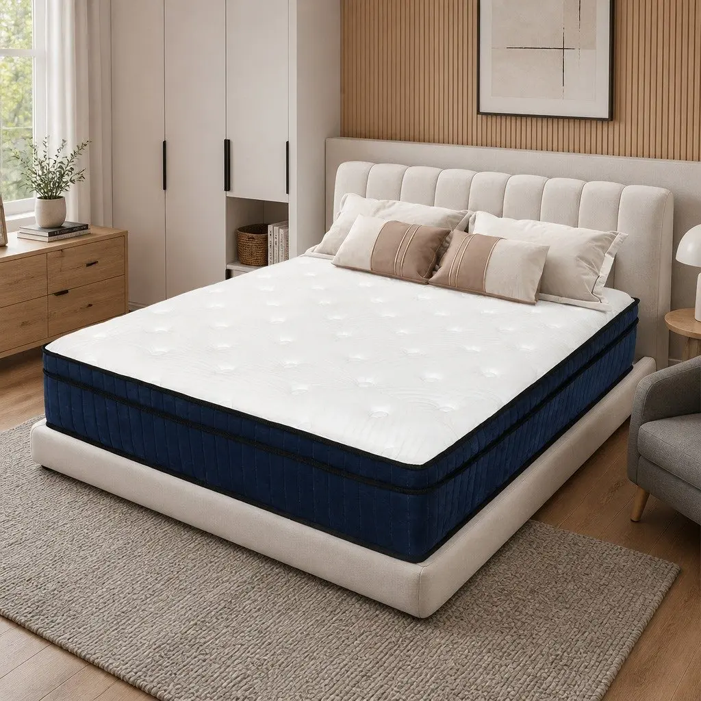 King Mattress 7 Zone Pocket Spring Medium Firm Hybrid Foam Support