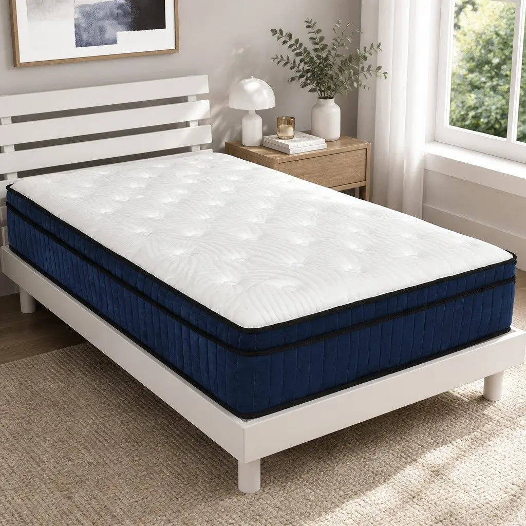 7 Zone Pocket Spring Mattress Single Bed Hybrid Foam Orthopedic Support Medium Firm 34cm