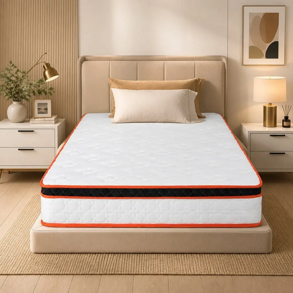 7 Zone Pocket Spring Mattress 26cm King Single Hybrid Foam Support Orthopedic