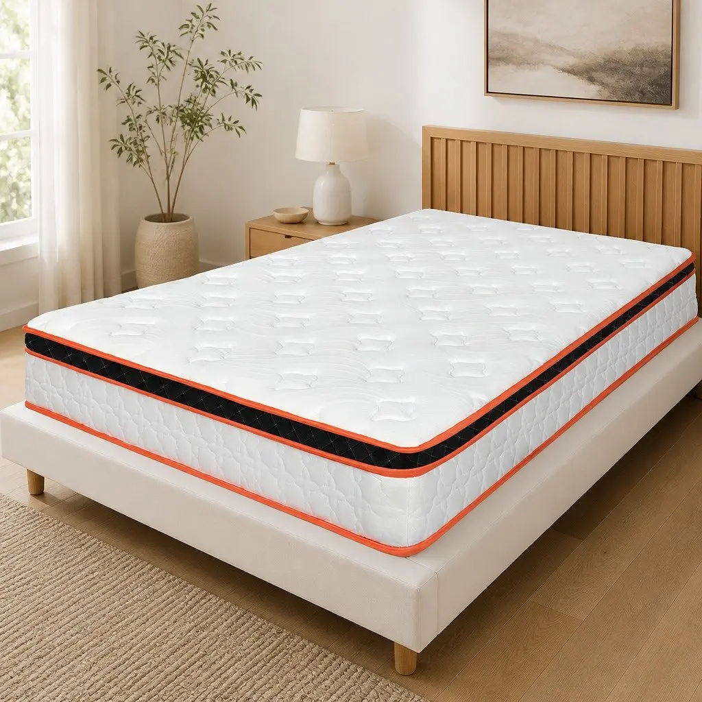 7 Zone Pocket Spring Mattress 26cm King Single Hybrid Foam Support Orthopedic