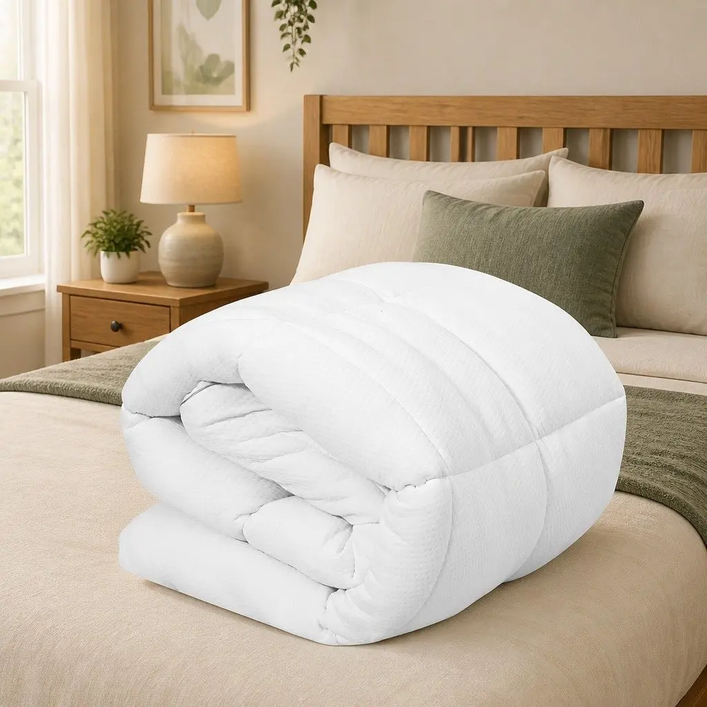 Mattress Topper 5cm Thick Breathable Microfibre Queen