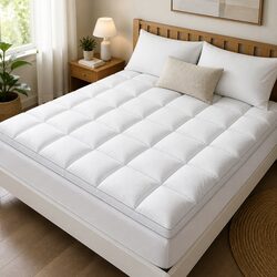 Comfort-Enhancing Pillowtop Mattress Topper for Better Sleep