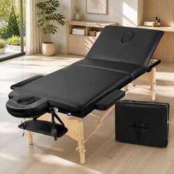 Portable 3-Fold Massage Table 70cm with Premium Features