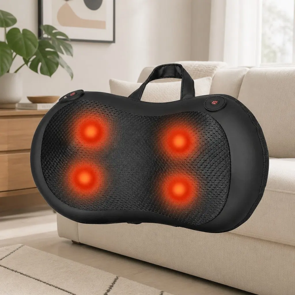 Neck Massager Electric Shiatsu with Heat Kneading Portable USB Powered for Muscle Relaxation