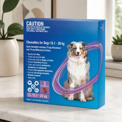 Monthly Chewable Parasite Solution for Dogs 15.1-30kg