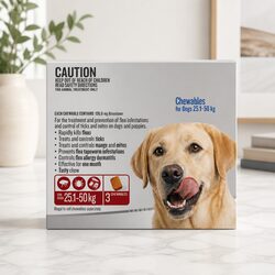 Enhanced Comfort with Flea and Tick Chewables for XLarge Dogs 25.1-50kg