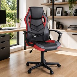 Elevate Your Workspace with the Red High-Back Gaming Chair