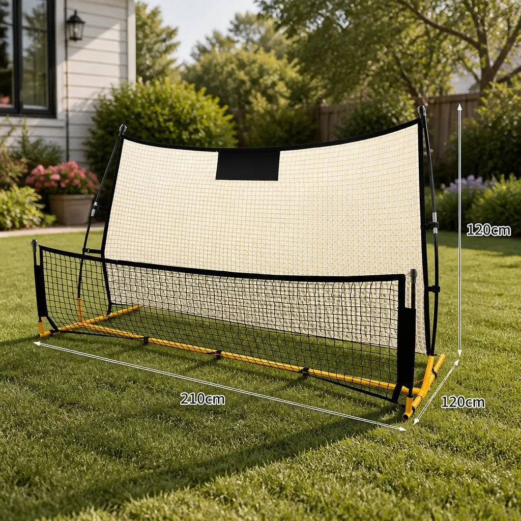 Soccer Rebounder Net Portable Training Goal Backyard Practice Equipment