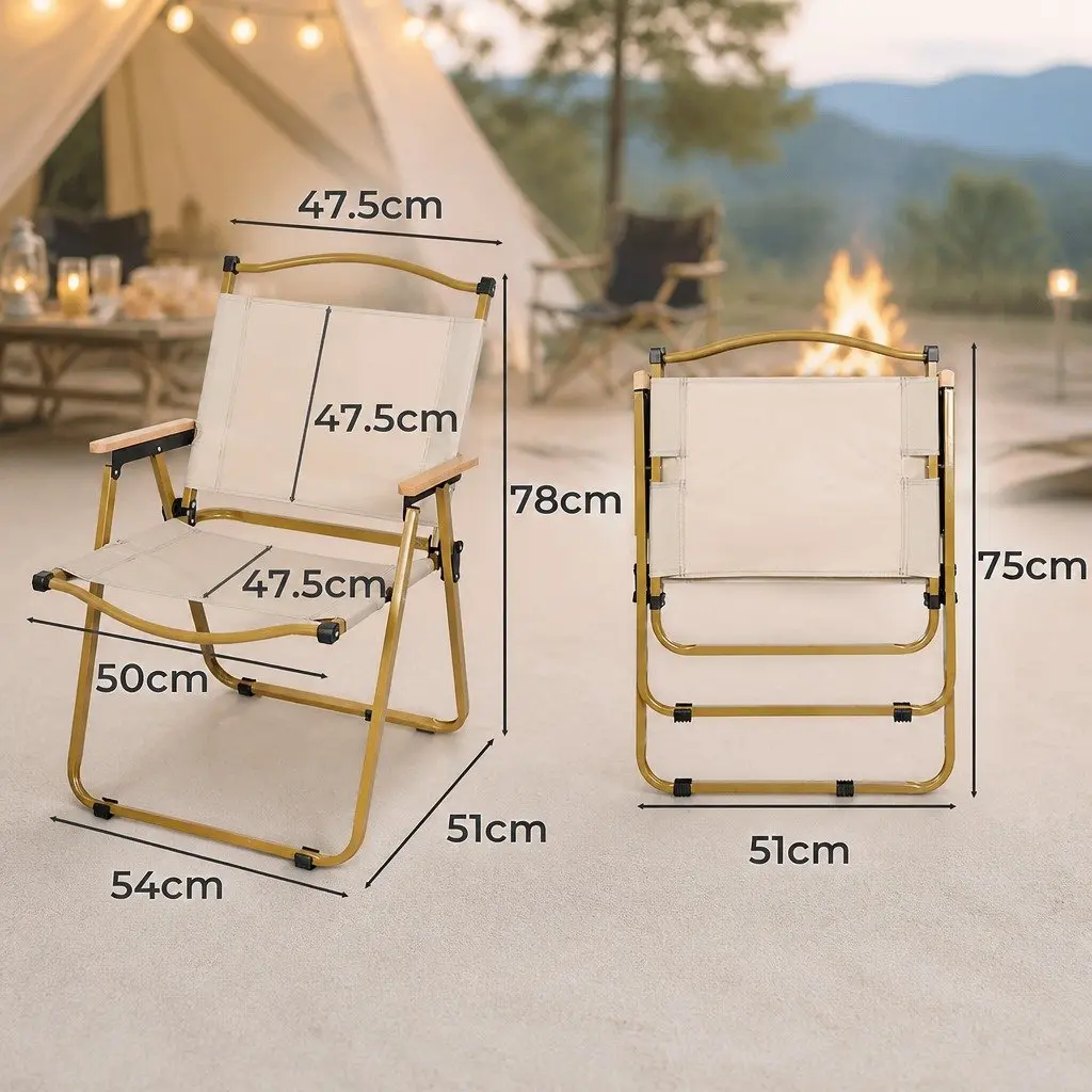 Folding Camping Chair Lightweight Portable Outdoor Use Garden Backyard