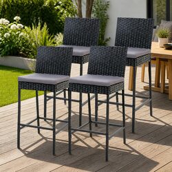 Stylish 4-Piece Outdoor Bar Stool Set for Your Patio