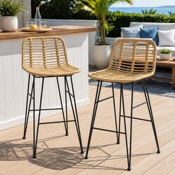 Enhance Your Patio with Comfortable Rattan Bar Stools