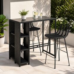 Enhance Your Patio with This Elegant Bar Set