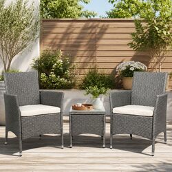 Enhance Your Outdoor Area with 3-Piece Bistro Set