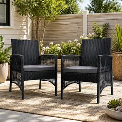 Elevate Your Outdoor Space with 2PC Wicker Chairs